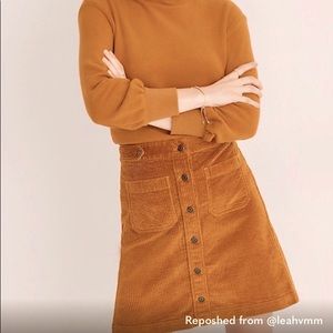 Madewell Corduroy A-Line Skirt